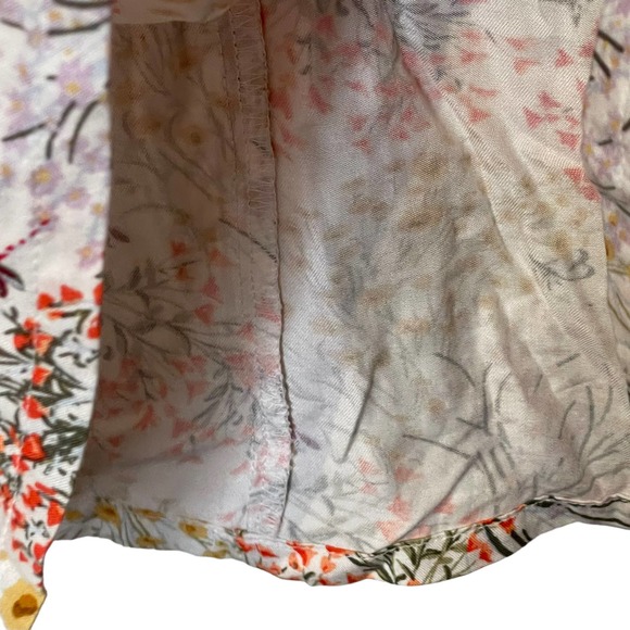 Old Navy Girl Size 14 Floral Dress Multicolor Longsleeve Nip Tuck Front Pullover - Picture 6 of 9